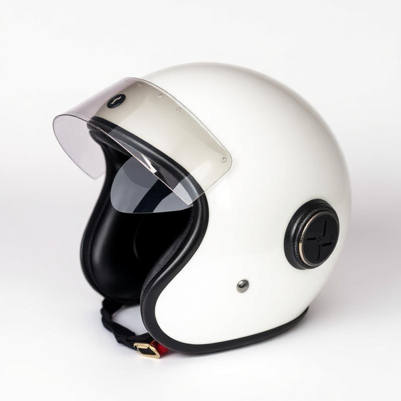 Casco Jet Vintage Bianco
